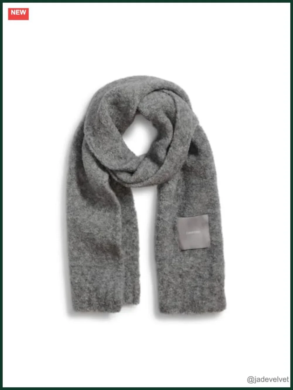 Soft Boucle Knit Winter Scarf